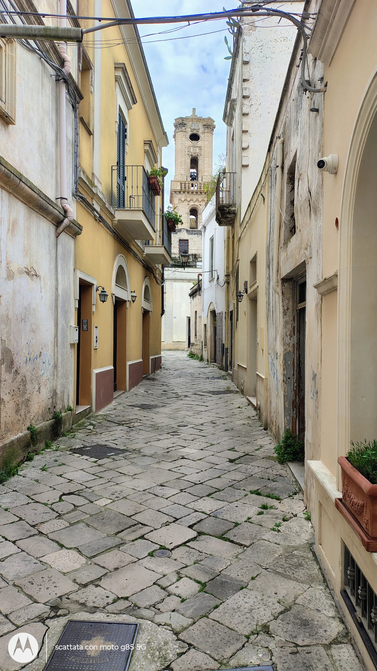Vicolo lastricato nel centro storico di Nardò